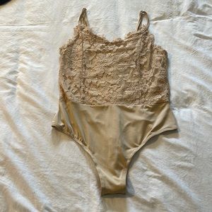 Lace corset bodysuit